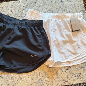 Nike Women's Athletic Shorts in Black and White